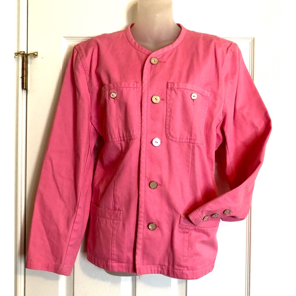 Vintage Liz Wear Pink Blazer with Buttons